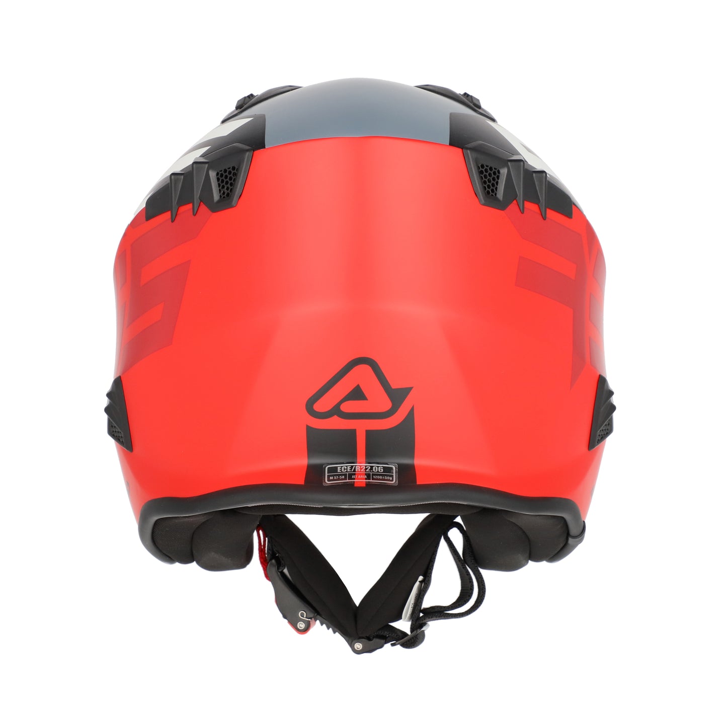 Casco Trial Jet Acerbis Aria GRAPHIC Grigio/Rosso