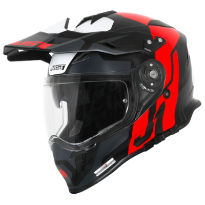 J34 FLUO RED BLACK MATT